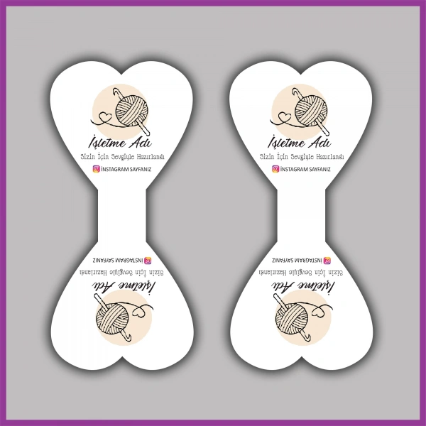 Kişiye Özel Logolu Takı ve Toka Kartı - BS026