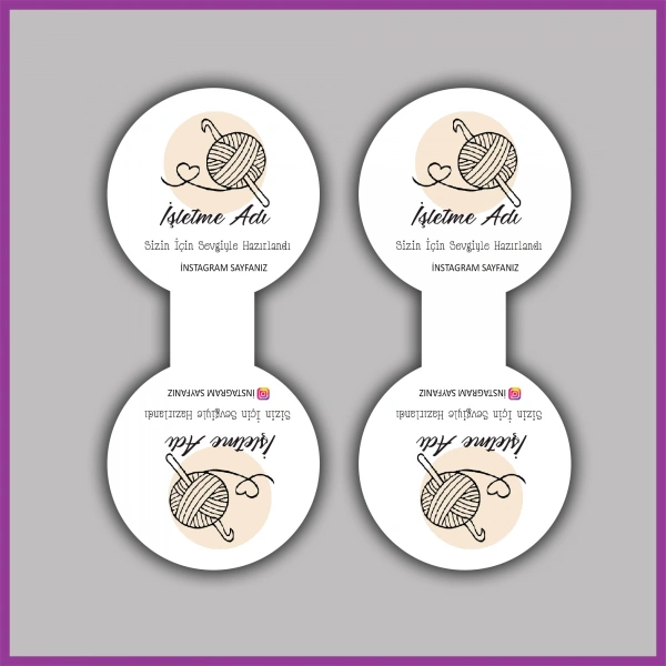 Kişiye Özel Logolu Takı ve Toka Kartı - BS027