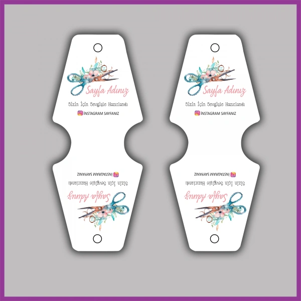 Kişiye Özel Logolu Takı ve Toka Kartı - BS035