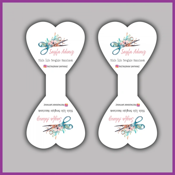 Kişiye Özel Logolu Takı ve Toka Kartı - BS036