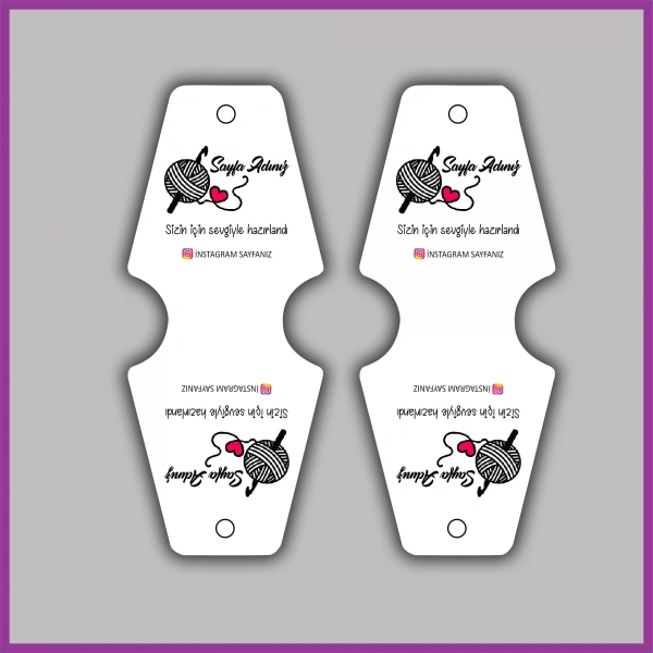 Kişiye Özel Logolu Takı ve Toka Kartı - BS065