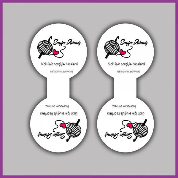 Kişiye Özel Logolu Takı ve Toka Kartı - BS067