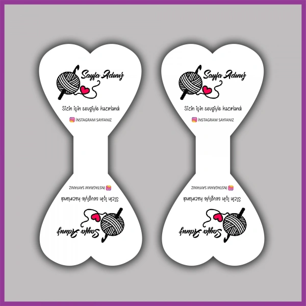 Kişiye Özel Logolu Takı ve Toka Kartı - BS066