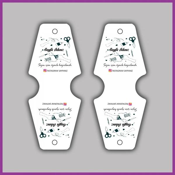 Kişiye Özel Logolu Takı ve Toka Kartı - BS075