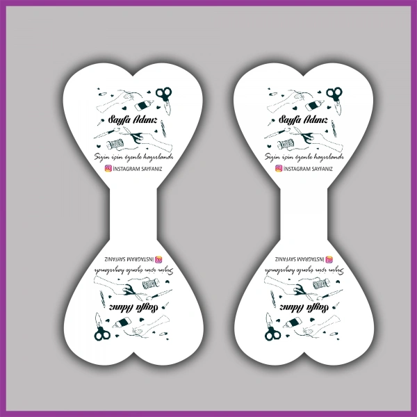 Kişiye Özel Logolu Takı ve Toka Kartı - BS076