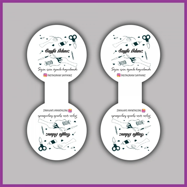 Kişiye Özel Logolu Takı ve Toka Kartı - BS077