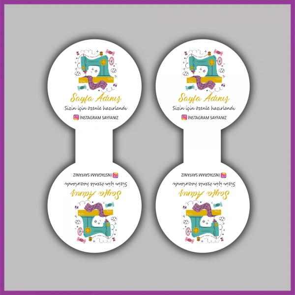 Kişiye Özel Logolu Takı ve Toka Kartı - BS087