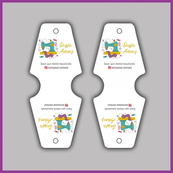 Kişiye Özel Logolu Takı ve Toka Kartı - BS085