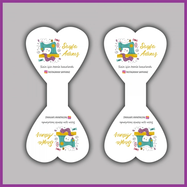 Kişiye Özel Logolu Takı ve Toka Kartı - BS086