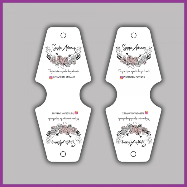 Kişiye Özel Logolu Takı ve Toka Kartı - BS095