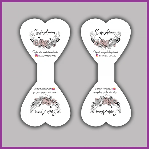 Kişiye Özel Logolu Takı ve Toka Kartı - BS096