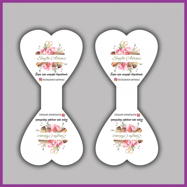 Kişiye Özel Logolu Takı ve Toka Kartı - BS126