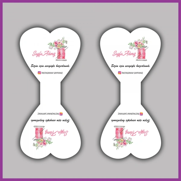 Kişiye Özel Logolu Takı ve Toka Kartı - BS116