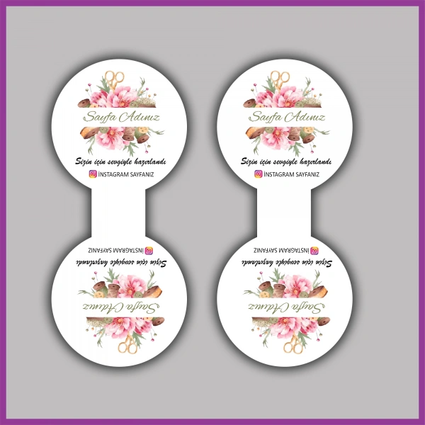 Kişiye Özel Logolu Takı ve Toka Kartı - BS127