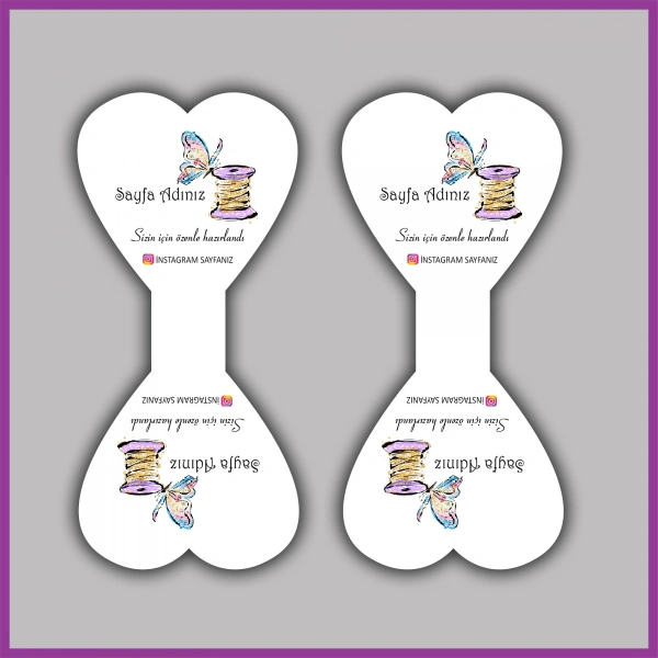 Kişiye Özel Logolu Takı ve Toka Kartı - BS146