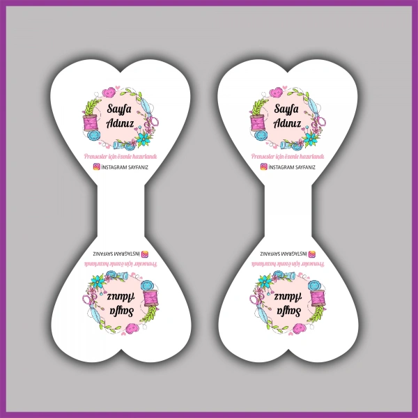 Kişiye Özel Logolu Takı ve Toka Kartı - BS166