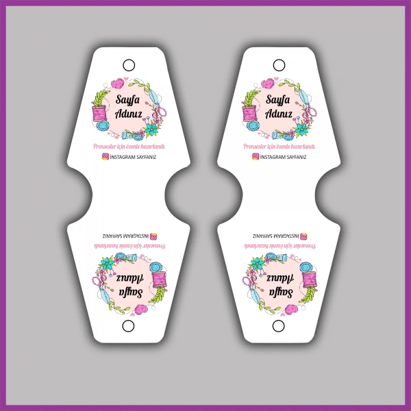 Kişiye Özel Logolu Takı ve Toka Kartı - BS165