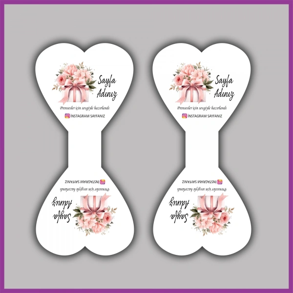 Kişiye Özel Logolu Takı ve Toka Kartı - BS186