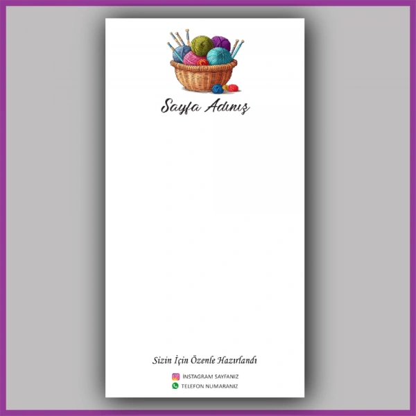 Kişiye Özel Logolu Toka - Takı Kartı - BS011