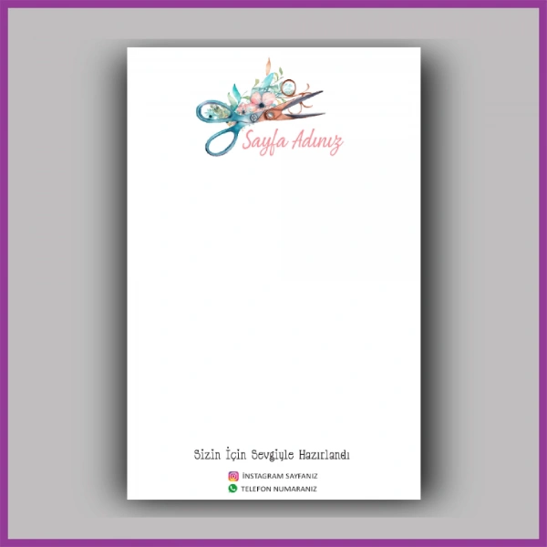 Kişiye Özel Logolu Toka - Takı Kartı - BS032