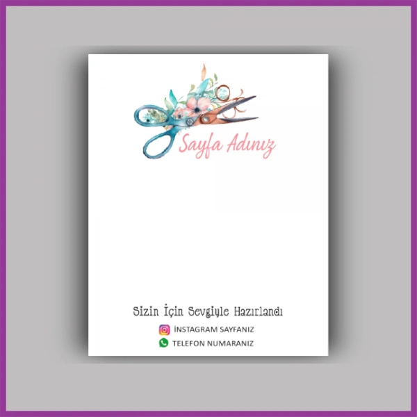 Kişiye Özel Logolu Toka - Takı Kartı - BS033