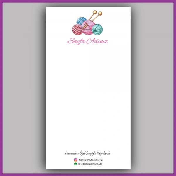 Kişiye Özel Logolu Toka - Takı Kartı - BS051