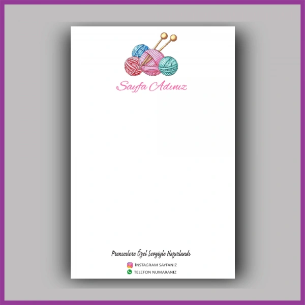 Kişiye Özel Logolu Toka - Takı Kartı - BS052