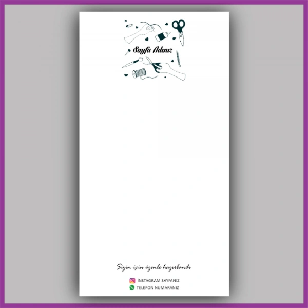 Kişiye Özel Logolu Toka - Takı Kartı - BS071