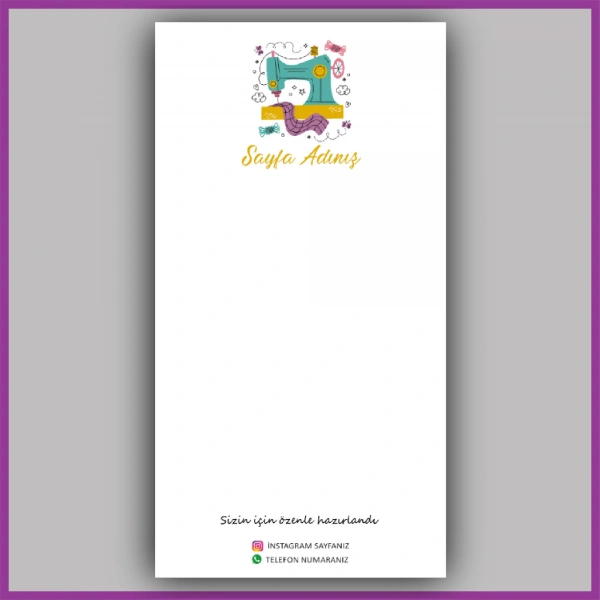 Kişiye Özel Logolu Toka - Takı Kartı - BS081