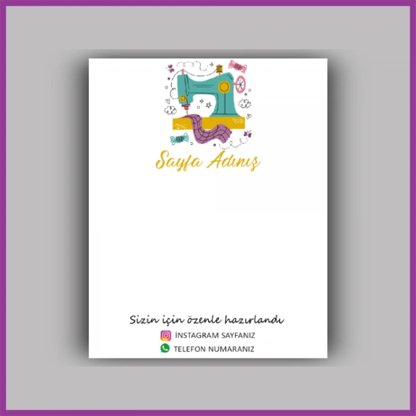 Kişiye Özel Logolu Toka - Takı Kartı - BS083