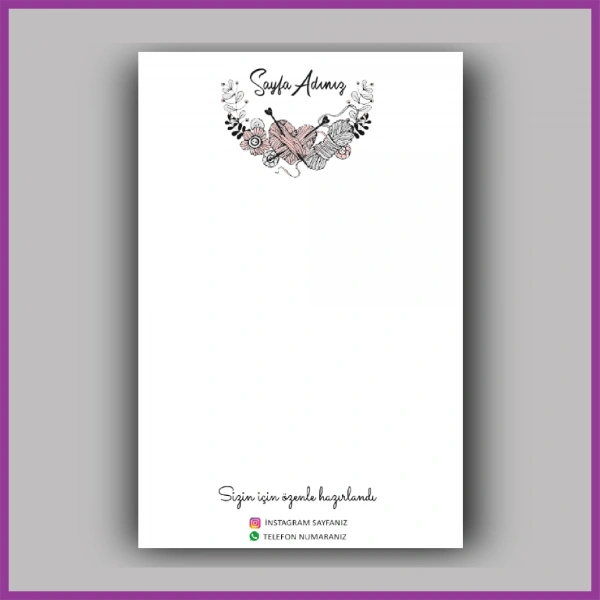 Kişiye Özel Logolu Toka - Takı Kartı - BS092