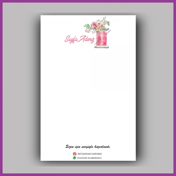 Kişiye Özel Logolu Toka - Takı Kartı - BS112