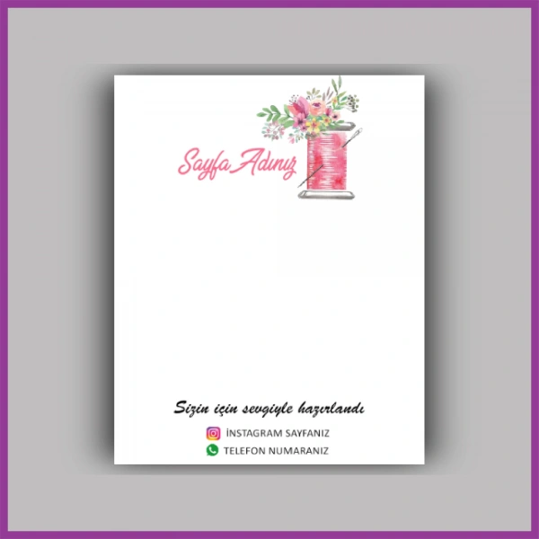 Kişiye Özel Logolu Toka - Takı Kartı - BS113