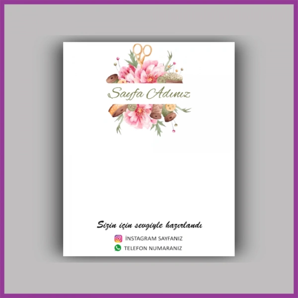 Kişiye Özel Logolu Toka - Takı Kartı - BS123