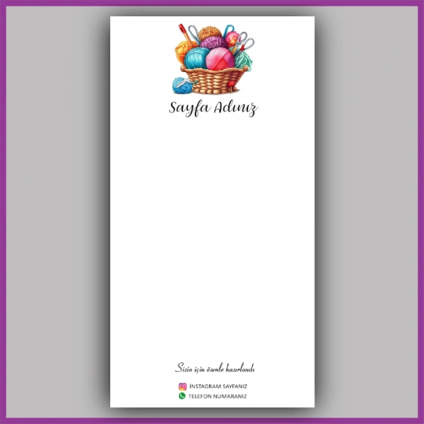 Kişiye Özel Logolu Toka - Takı Kartı - BS131