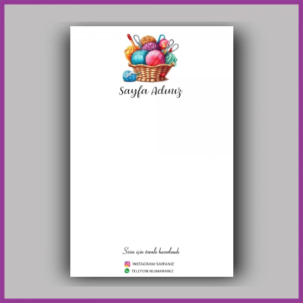 Kişiye Özel Logolu Toka - Takı Kartı - BS132