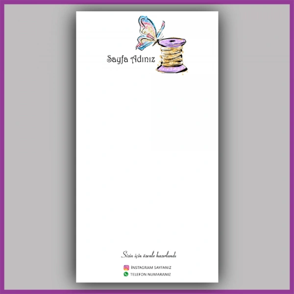 Kişiye Özel Logolu Toka - Takı Kartı - BS141