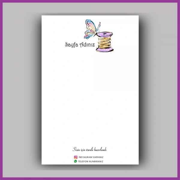 Kişiye Özel Logolu Toka - Takı Kartı - BS142