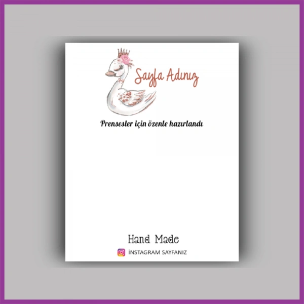 Kişiye Özel Logolu Toka - Takı Kartı - BS153