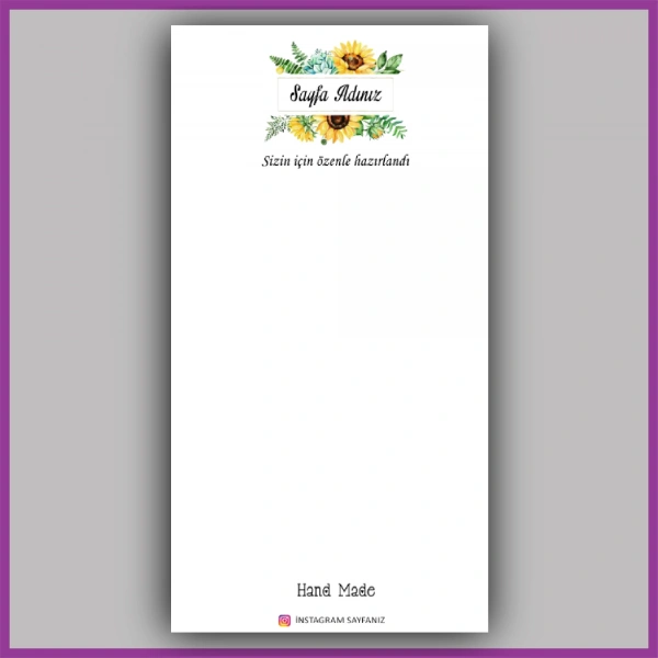 Kişiye Özel Logolu Toka - Takı Kartı - BS191