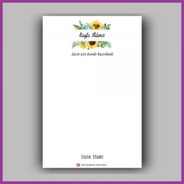 Kişiye Özel Logolu Toka - Takı Kartı - BS192