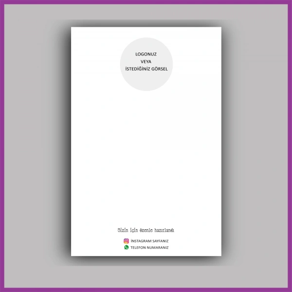 Kişiye Özel Logolu Toka - Takı Kartı - BS216