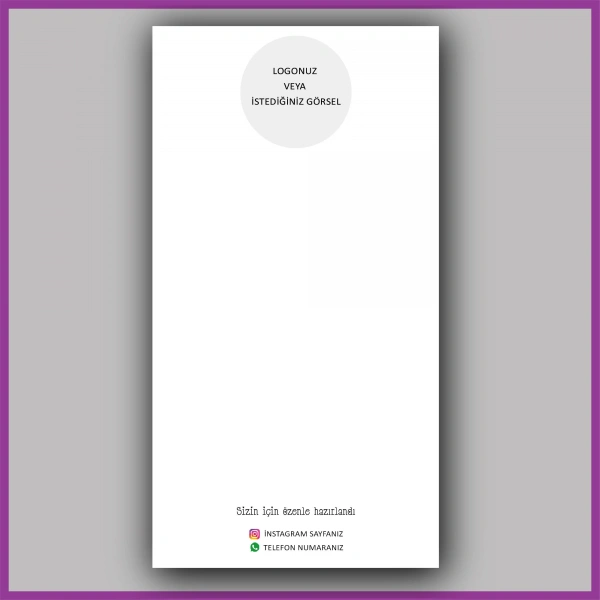 Kişiye Özel Logolu Toka - Takı Kartı - BS217