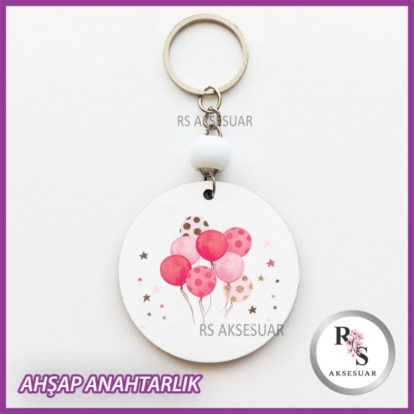 Balon Baskılı Anahtarlık -uv74
