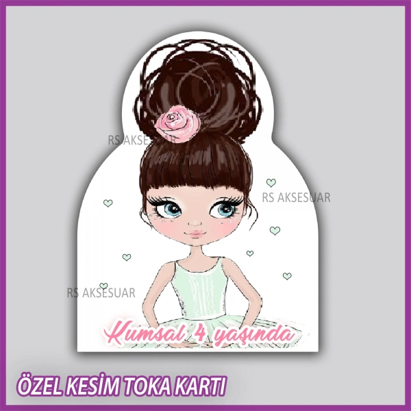 Lastik Toka Kartı -Bebek, Doğum Günü Hatırası - TK57
