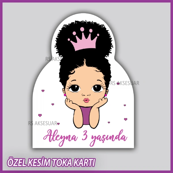 Lastik Toka Kartı -Bebek, Doğum Günü Hatırası