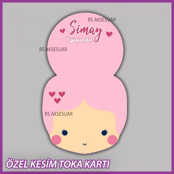 Lastik Toka Kartı -Bebek, Doğum Günü Hatırası - TK50