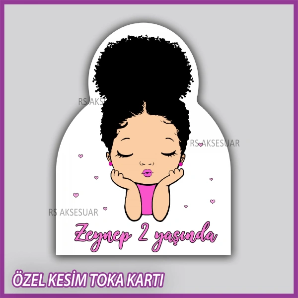 Lastik Toka Kartı -Bebek, Doğum Günü Hatırası