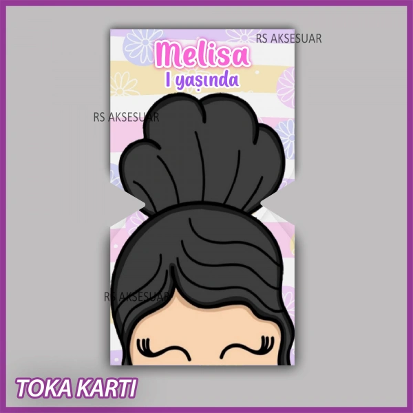 Lastik Toka Kartı -Bebek, Doğum Günü Hatırası - TK45