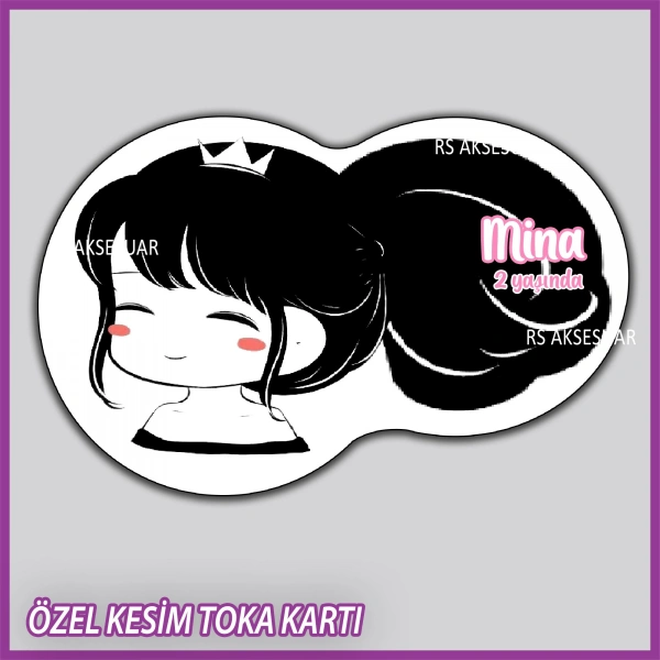 Lastik Toka Kartı -Bebek, Doğum Günü Hatırası